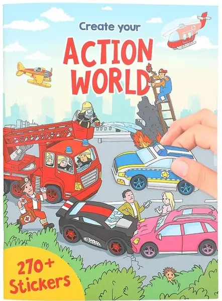 Carte de autocolante Depesche - Action World, 270 autocolante