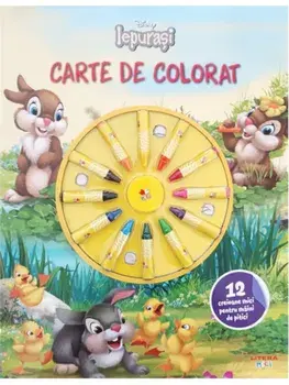 Carte de colorat. 12 creioane mici pentru maini de pitici/***