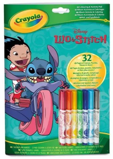 Carte de colorat Crayola - Lilo & Stitch