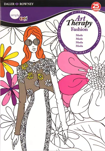 Carte de colorat - Daler Rowney Art Therapy Colouring Book: Fashion |
