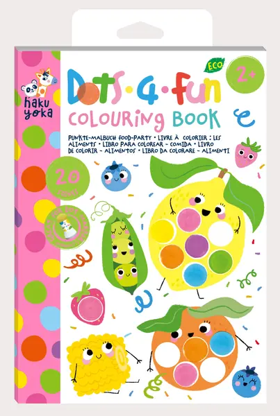 Carte de colorat Dots4Fun - Alimente