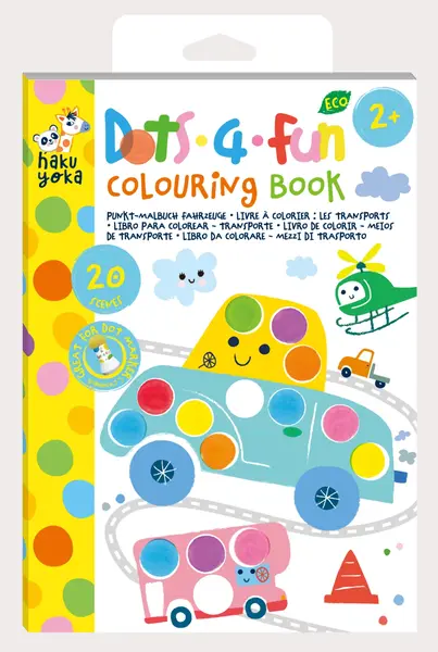 Carte de colorat Dots4Fun - Mijloace de transport
