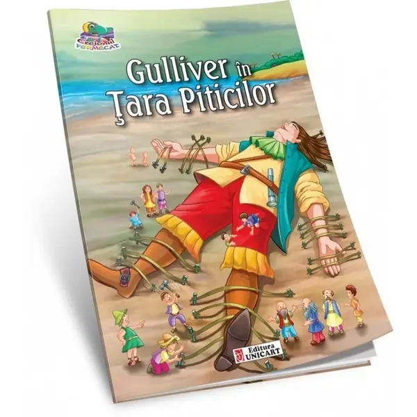 Carte de colorat E i poveE ti , Gulliver A n Tara Piticilor, tip A5, 16 pagini