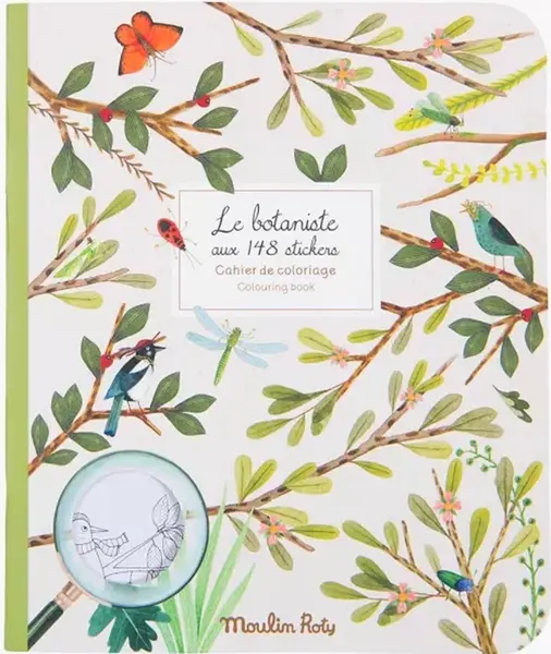 Carte de colorat Moulin Roty - Botanică, 148 autocolantul