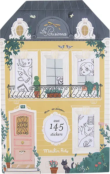Carte de colorat Moulin Roty - Cu 145 stickere