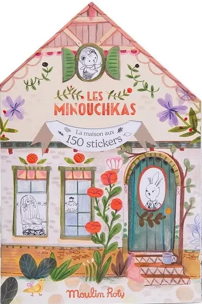 Carte de colorat Moulin Roty - Les minouchkas, cu 150 stickere