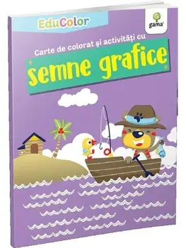 Carte de colorat si activitati cu semne grafice/***