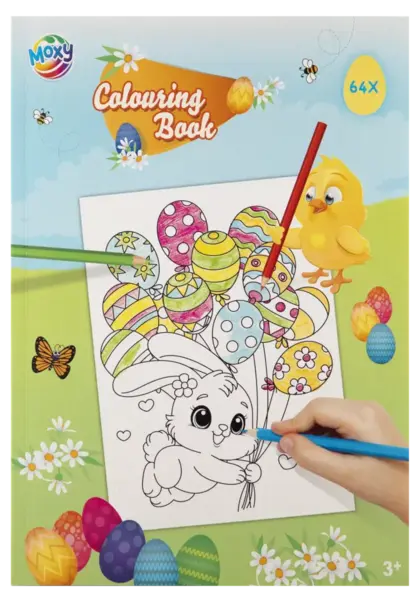 Carte de colorat - Vine Pastele (64 pagini)
