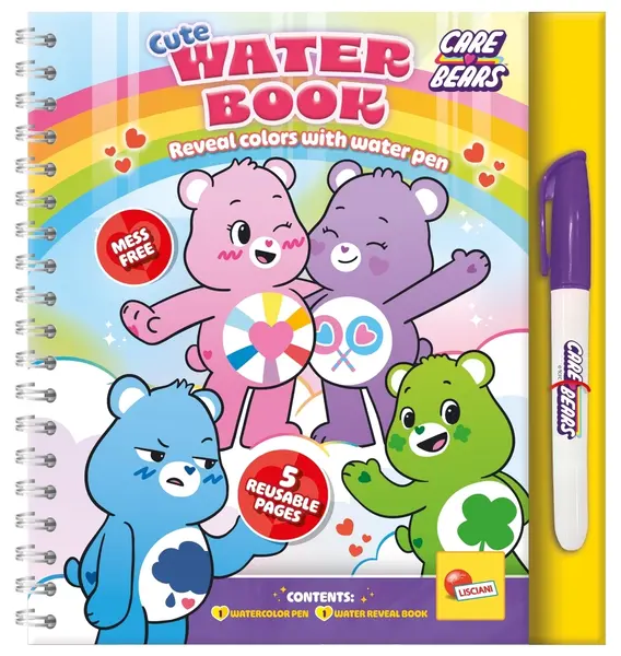 Carte de desenat cu apă Lisciani Care Bears
