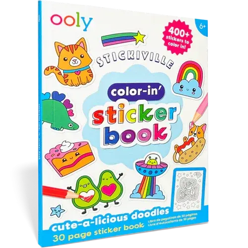 Carte de Stickere de Colorat Stickiville - Desene Dragalase