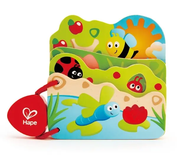 Carte din lemn Hape - Insecte