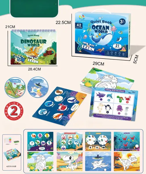 Carte educativa interactiva pentru copii - Lumea Oceanului