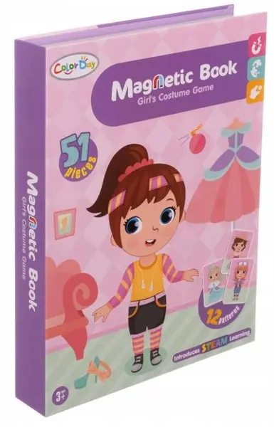 Carte magnetică pentru copii Kruzzel - Modă pentru fete