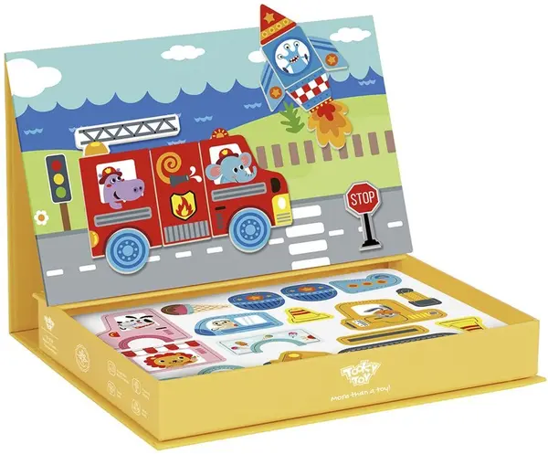 Carte magnetica Tooky Toy - Vehicule