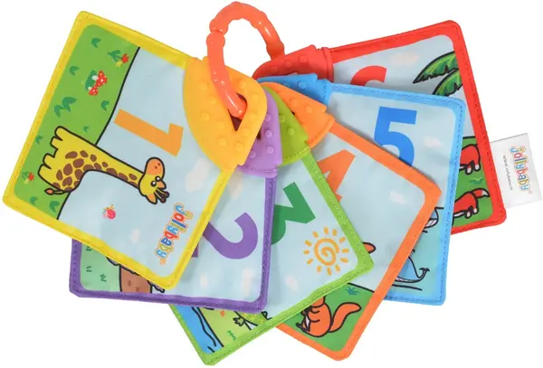 Carte moale Jollybaby - Cu jucărie de dentiție