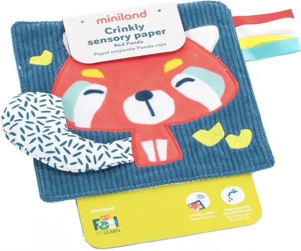 Carte moale Miniland Eco - Red Panda