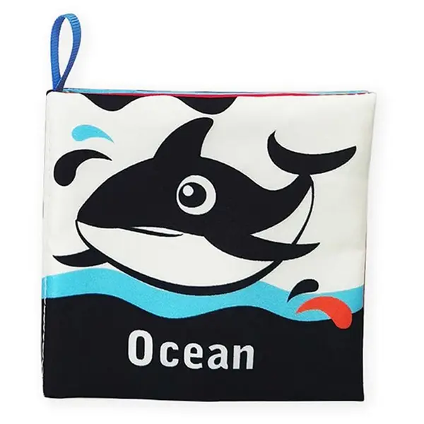 Carte moale pentru bebeluși Raya Toys - Animale marine