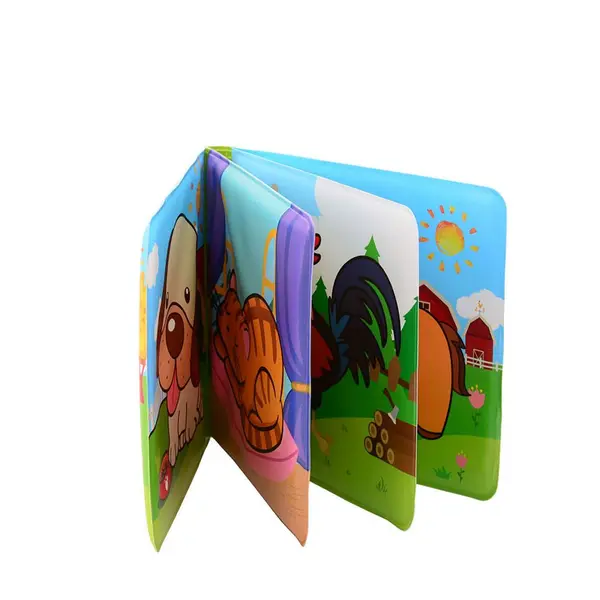 Carte pentru baie cu animale Happy World