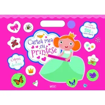 Cartea mea cu printese. Colorez si decorez/***
