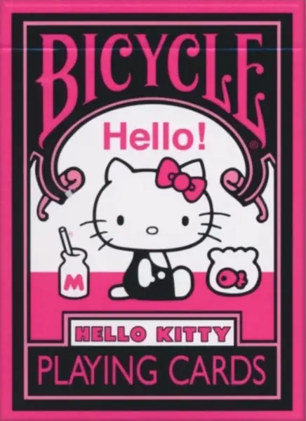 Carti de joc - Bicycle Hello Kitty (Black & Pink) | Bicycle