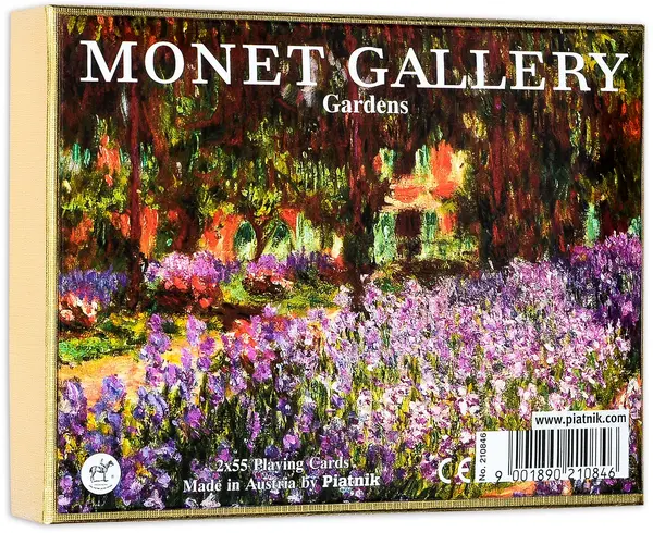 Cărți de joc Piatnik - Monet-Gardens (2 pachete)