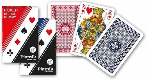Cărți de joc Piatnik - poker, bridge, canasta 1198, culoare albastru