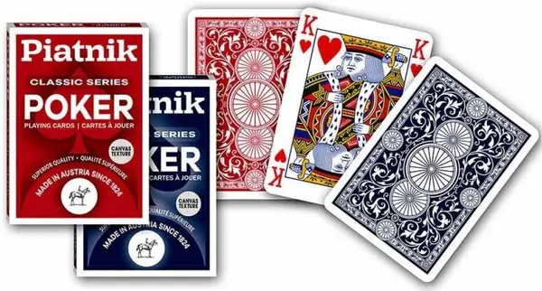 Cărți de joc Piatnik - poker classic series, albastri