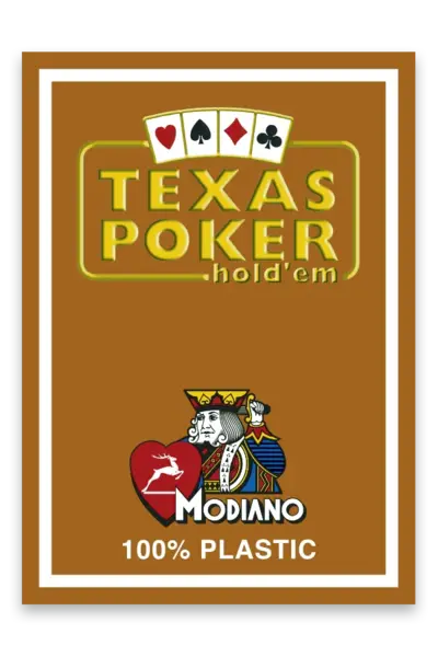 Carti de joc TEXAS POKER - 100% Plastic - Modiano