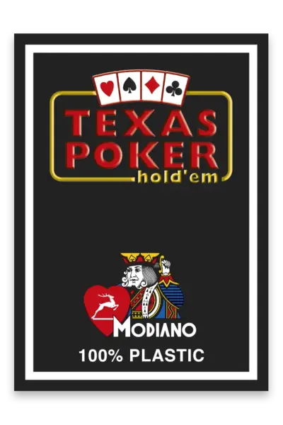 Carti de joc TEXAS POKER - 100% Plastic - Modiano