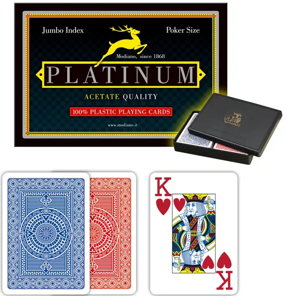 carti pentru joc Modiano - Acetate Poker 2 Jumbo Index