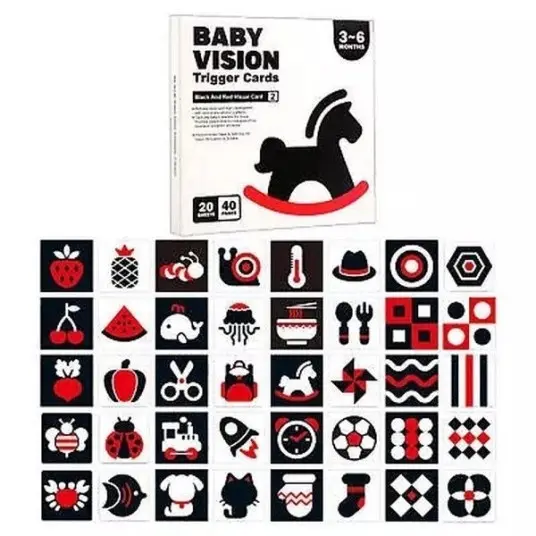 Cărți vizuale pentru bebeluși Smart Baby - 20 buc