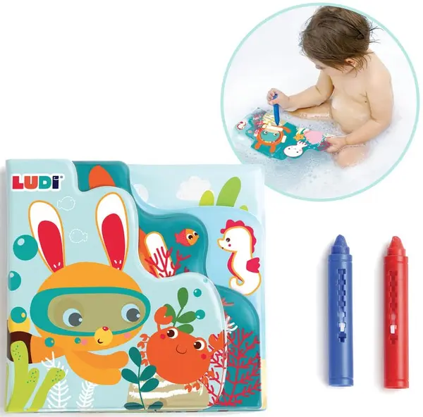 Carticica de colorat pentru baie Ludi
