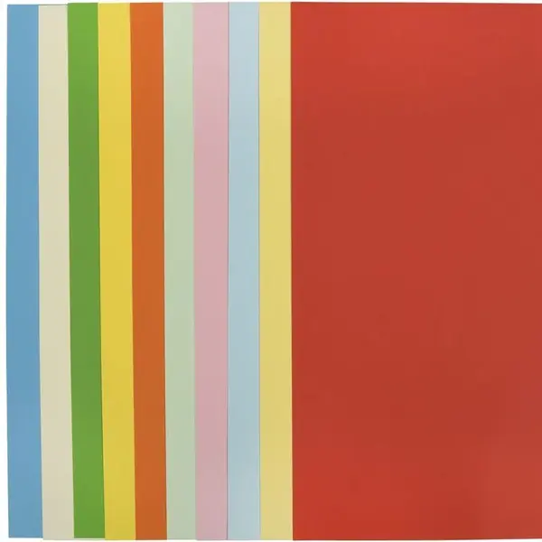 Carton colorat A4,diverse culori, 160 g mp, 10 bucati set