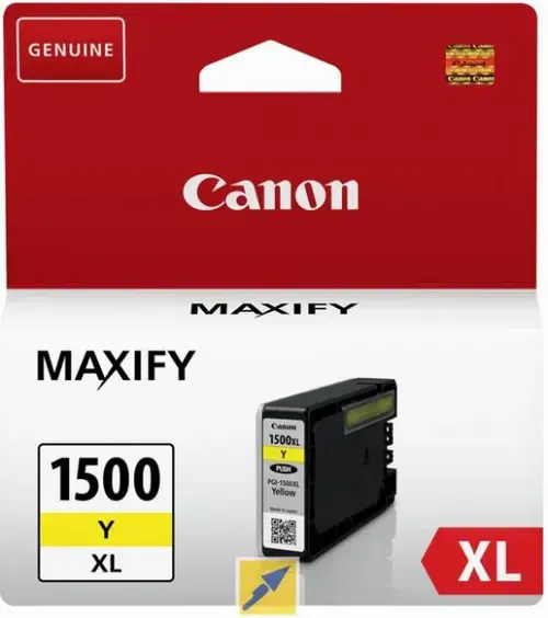 Cartus Canon PGI-1500XL Y, 935 pagini (Galben)