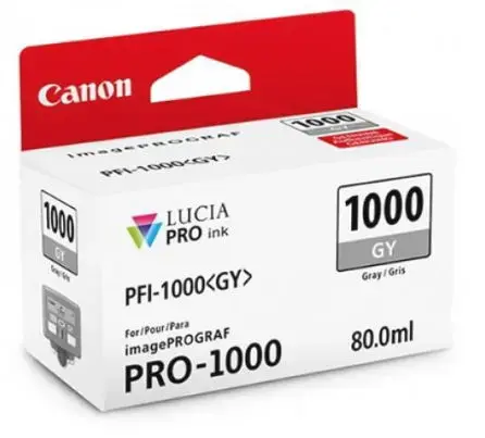 Cartus Cerneala Canon PFI-1000GY, 80 ml (Gri)