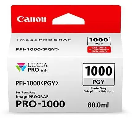 Cartus Cerneala Canon PFI-1000PGY, 80 ml (Gri)