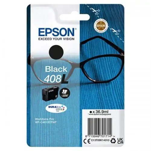 Cartus Cerneala Epson Black 408L, acoperire 2200 pagini (Negru)
