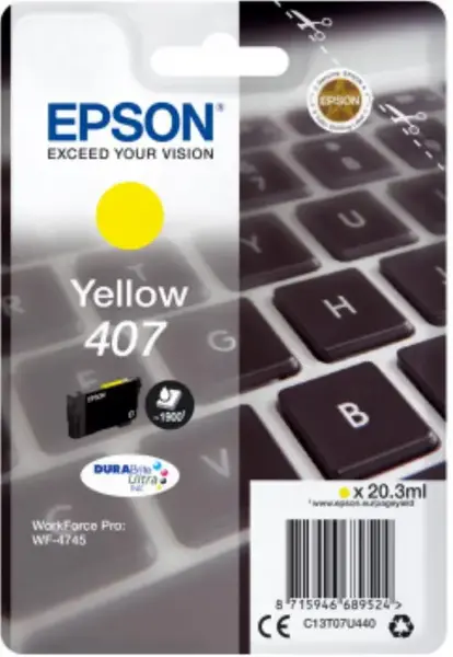 Cartus Cerneala Epson C13T07U440, 1.900 pagini (Galben)