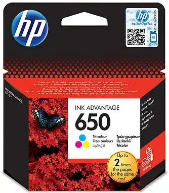 Cartus cerneala HP 650, acoperire 200 pagini (Color)