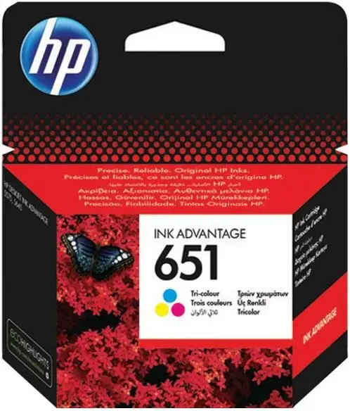 Cartus cerneala HP 651, acoperire 300 pagini (Color)