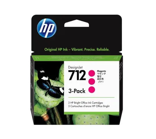 Cartus Cerneala HP 712, 29 ml, 3 buc (Magenta)