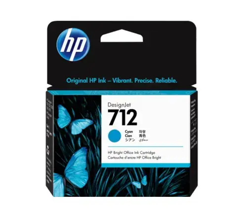 Cartus Cerneala HP 712, 29 ml (Cyan)