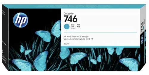 Cartus Cerneala HP 746, 300 ml (Cyan)
