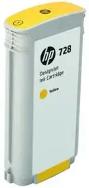 Cartus cerneala HP DesignJet 728, 130 ml (Galben)