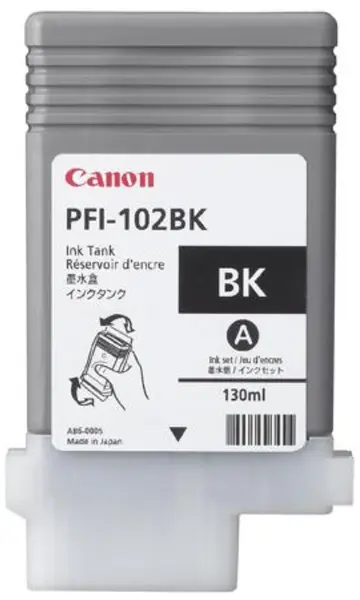 Cartuș cu cerneală Canon PFI-102, pentru imagePROGRAF iPF500/700, negru