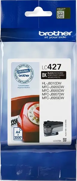 Cartuș de cerneală Brother - LC-427BK, pentru MFC-J5955DW, Black
