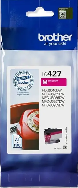 Cartuș de cerneală Brother - LC-427M, pentru MFC-J5955DW, Magenta