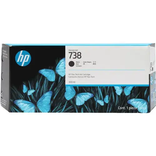 Cartus imprimanta inkjet HP 738, 300ml, Negru