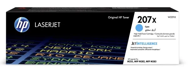 Cartuș toner HP - 207X, pentru M255/MFP M282/283, Cyan
