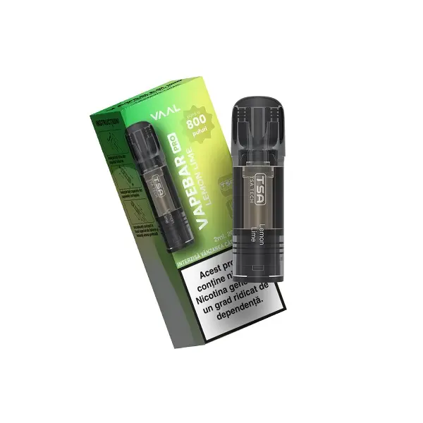 Cartus Vapebar PRO 800 pufuri 20mg - Lemon Lime